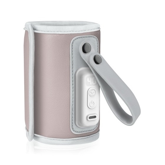 Lionelo - Rechargeable bottle warmer THERMUP GO 18W/5V Pink Baby