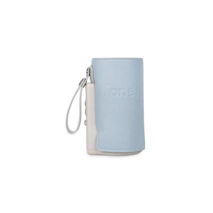 Lionelo - Rechargeable bottle warmer THERMUP GO PLUS 10W/5V blue/grey