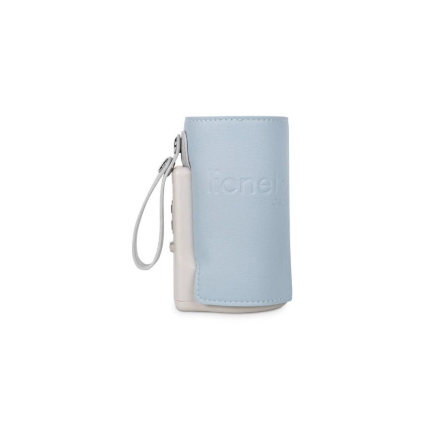Lionelo - Rechargeable bottle warmer THERMUP GO PLUS 10W/5V blue/grey