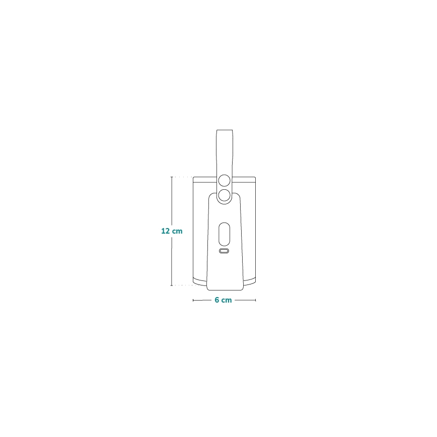 Lionelo - Rechargeable bottle warmer THERMUP GO PLUS 10W/5V blue/grey