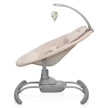 Lionelo - RIO Baby Bouncer with Melody, 4xC, Beige Latte + Remote Control