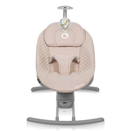 Lionelo - RIO Baby Bouncer with Melody, 4xC, Beige Latte + Remote Control