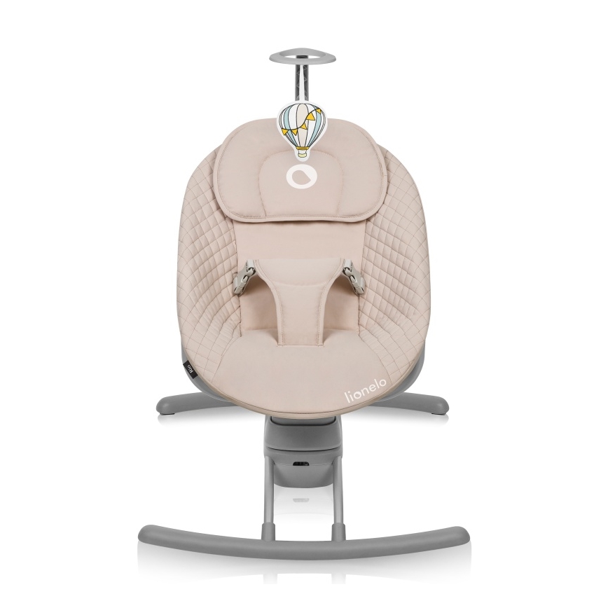 Lionelo - RIO Baby Bouncer with Melody, 4xC, Beige Latte + Remote Control