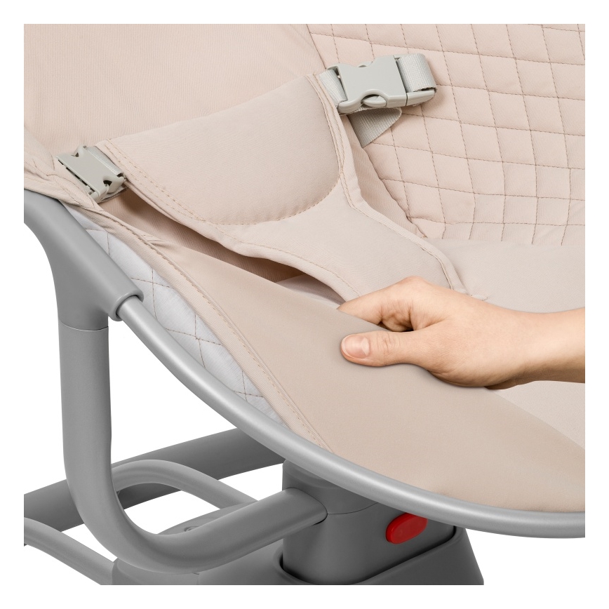 Lionelo - RIO Baby Bouncer with Melody, 4xC, Beige Latte + Remote Control