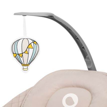Lionelo - RIO Baby Swing with Melody 4xC Beige Latte + Remote Control