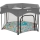 Lionelo - ROEL PLUS Playpen Grey Multicolor