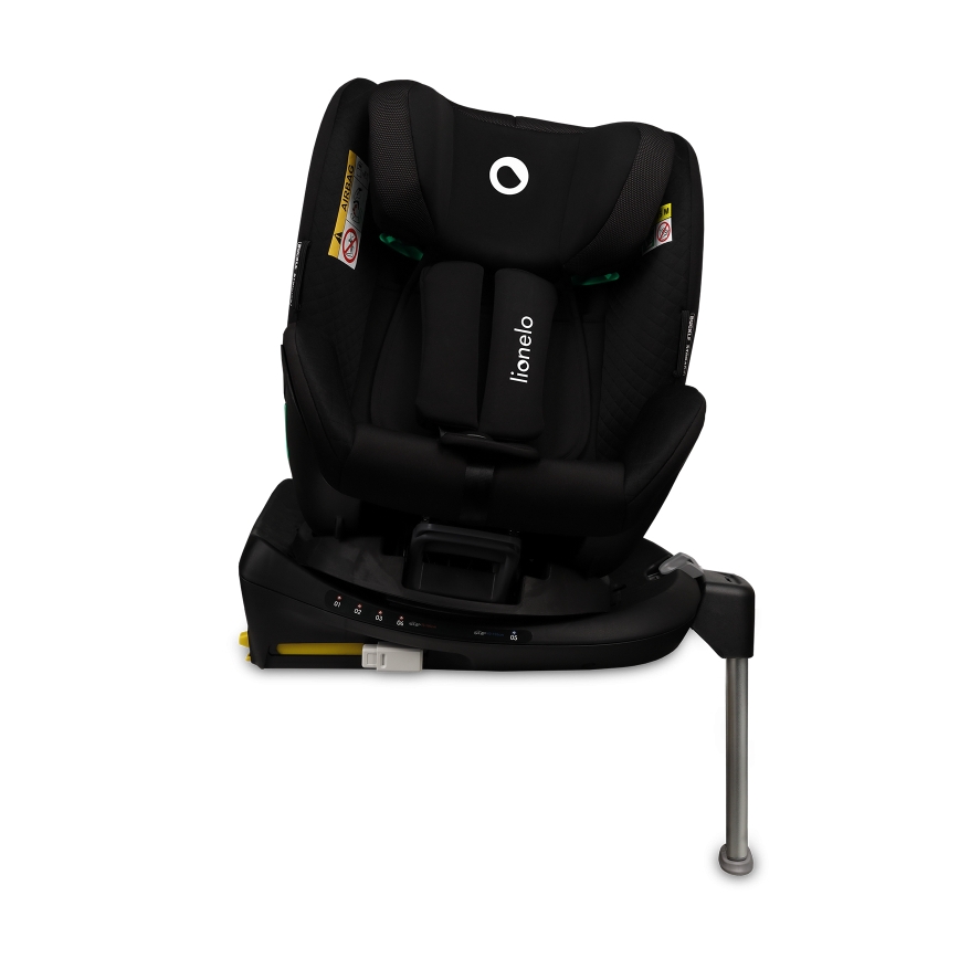 Lionelo - ANTOON PLUS i-Size rotating car seat with base 40-105 cm, Black Onyx