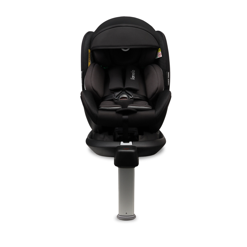 Lionelo - ANTOON PLUS i-Size rotating car seat with base 40-105 cm, Black Onyx