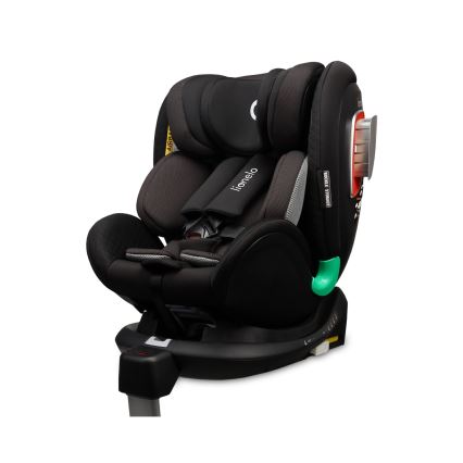 Lionelo - ANTOON PLUS i-Size rotating car seat with base 40-105 cm, Black Onyx