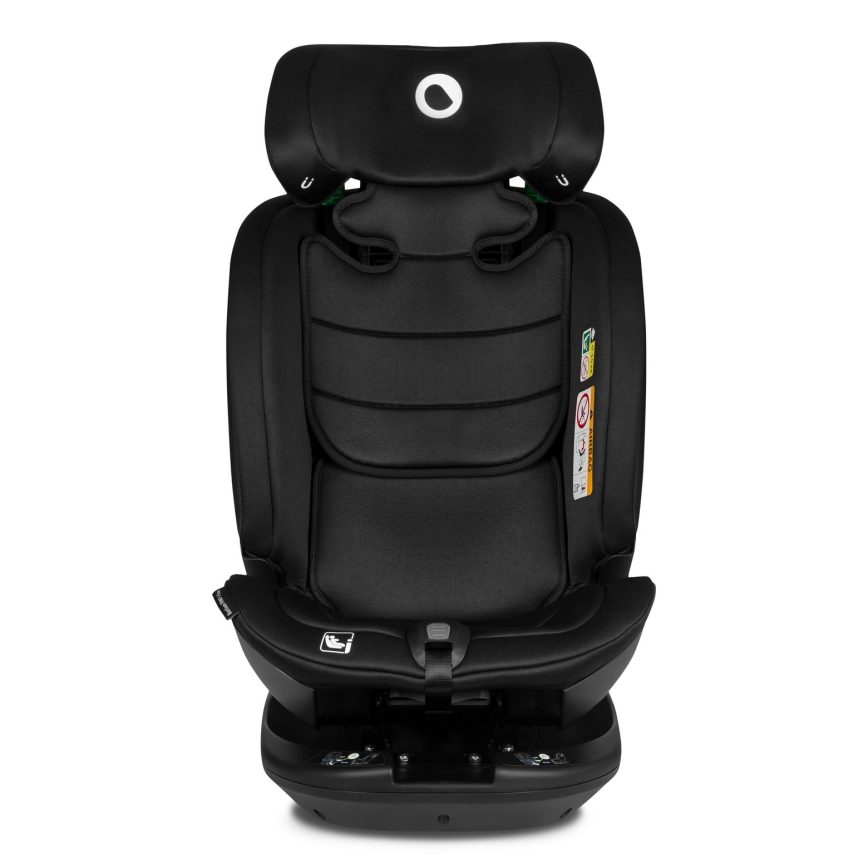 Lionelo - Rotating car seat with base BASTIAAN i-Size 40-150 cm Black Carbon