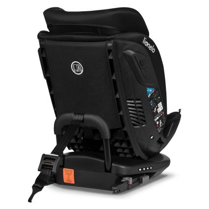 Lionelo - Rotating car seat with base BASTIAAN i-Size 40-150 cm Black Carbon