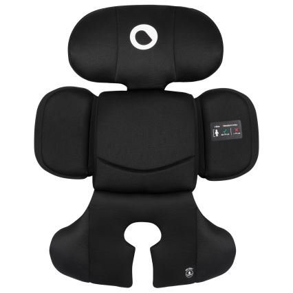 Lionelo - Rotating car seat with base BASTIAAN i-Size 40-150 cm Black Carbon