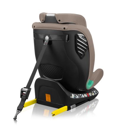 Lionelo - Rotating car seat with base BASTIAAN ONE i-Size 40-150 cm Beige Sand