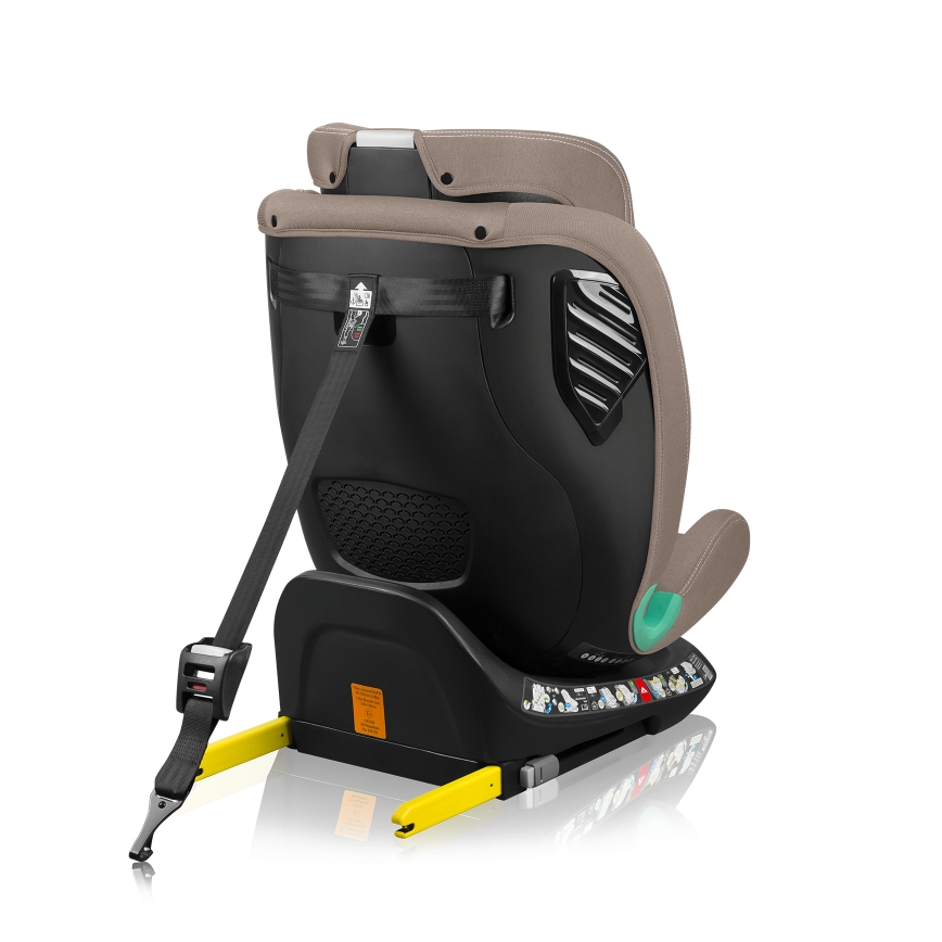 Lionelo - Rotating car seat with base BASTIAAN ONE i-Size 40-150 cm Beige Sand