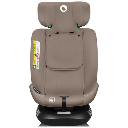 Lionelo - Rotating car seat with base BASTIAAN ONE i-Size 40-150 cm Beige Sand