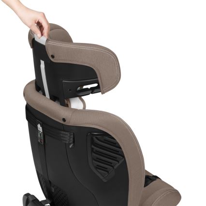 Lionelo - Rotating car seat with base BASTIAAN ONE i-Size 40-150 cm Beige Sand