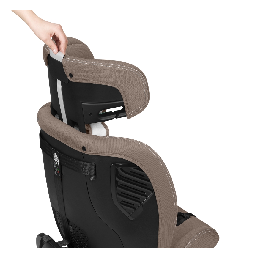 Lionelo - Rotating car seat with base BASTIAAN ONE i-Size 40-150 cm Beige Sand
