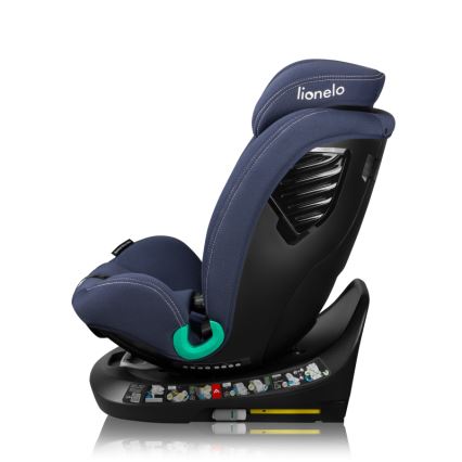 Lionelo - BASTIAAN ONE i-Size car seat with rotating base, 40–150 cm, Navy Blue