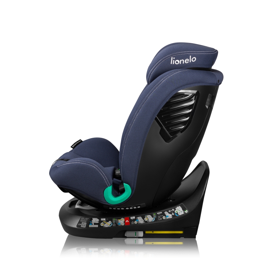 Lionelo - BASTIAAN ONE i-Size car seat with rotating base, 40–150 cm, Navy Blue