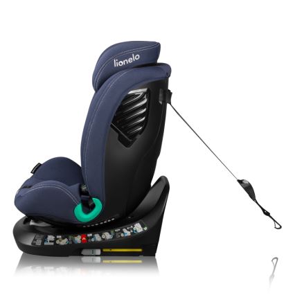 Lionelo - BASTIAAN ONE i-Size car seat with rotating base, 40–150 cm, Navy Blue