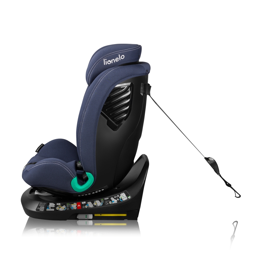 Lionelo - BASTIAAN ONE i-Size car seat with rotating base, 40–150 cm, Navy Blue