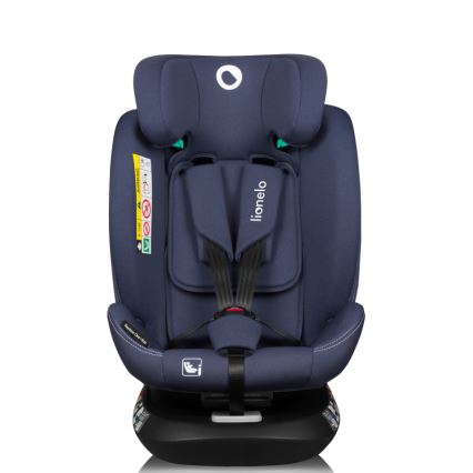 Lionelo - BASTIAAN ONE i-Size car seat with rotating base, 40–150 cm, Navy Blue