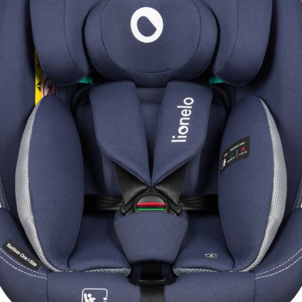 Lionelo - BASTIAAN ONE i-Size car seat with rotating base, 40–150 cm, Navy Blue