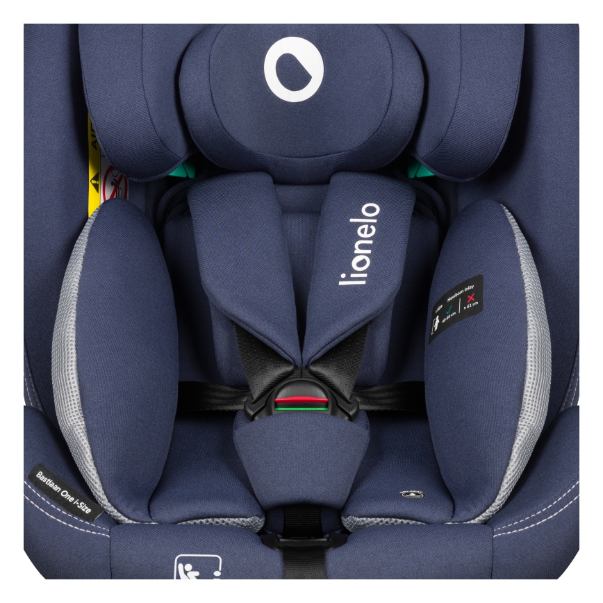 Lionelo - BASTIAAN ONE i-Size car seat with rotating base, 40–150 cm, Navy Blue