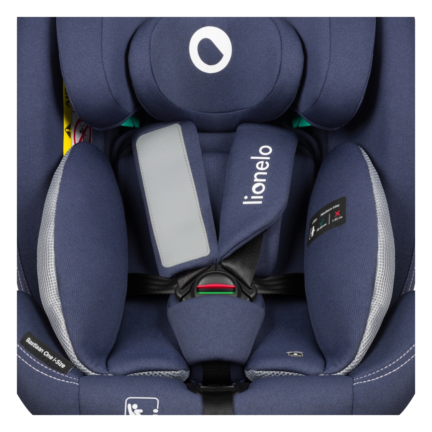Lionelo - BASTIAAN ONE i-Size car seat with rotating base, 40–150 cm, Navy Blue