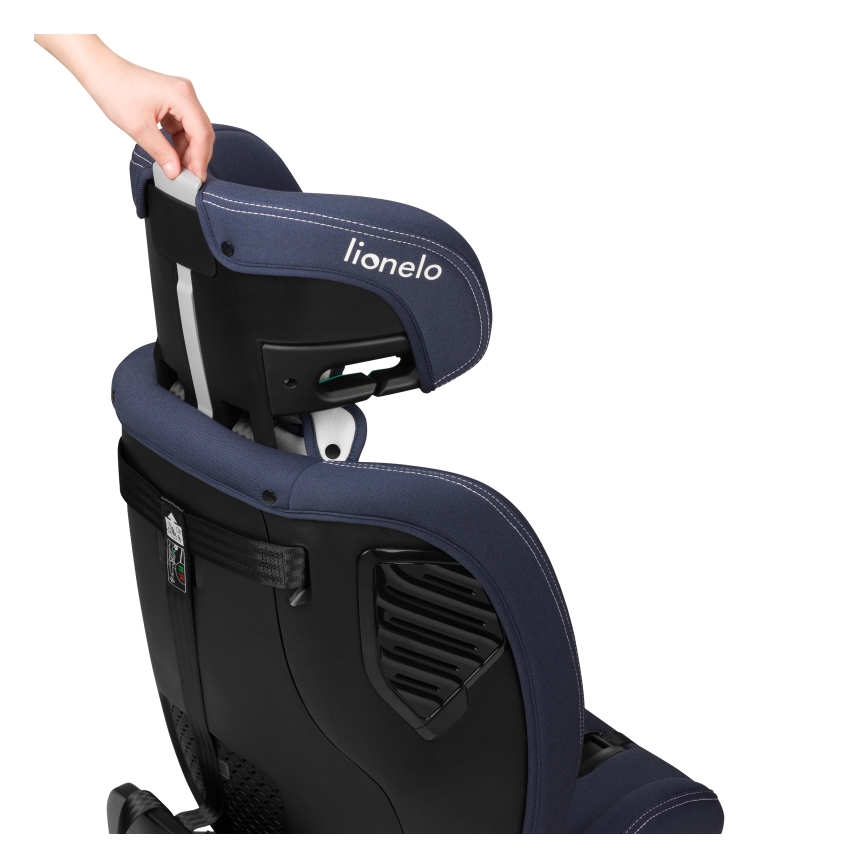 Lionelo - BASTIAAN ONE i-Size car seat with rotating base, 40–150 cm, Navy Blue