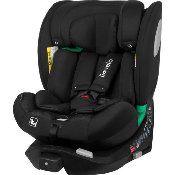 Lionelo - Rotating car seat with base BRAAM AIR i-Size 40-150 cm Black Carbon