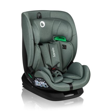 Lionelo - Rotating child car seat with base LAVENDER i-Size 76-150 cm Green Pistachio