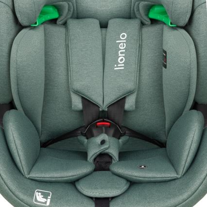 Lionelo - Rotating child car seat with base LAVENDER i-Size 76-150 cm Green Pistachio