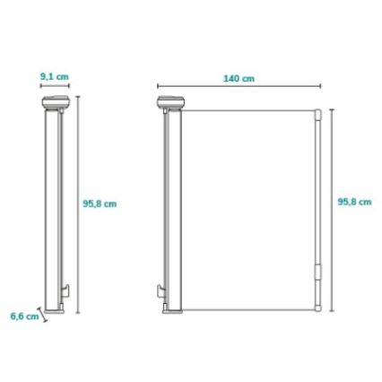 Lionelo - Safety barrier THEA black