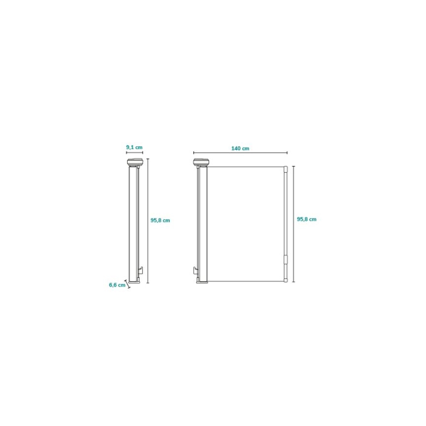 Lionelo - Safety barrier THEA black