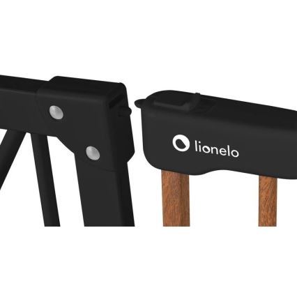 Lionelo - Safety barrier TRUUS SLIM black/brown