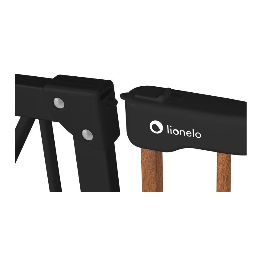 Lionelo - Safety barrier TRUUS SLIM black/brown