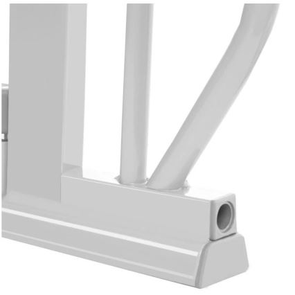 Lionelo - Safety barrier TRUUS SLIM LED grey