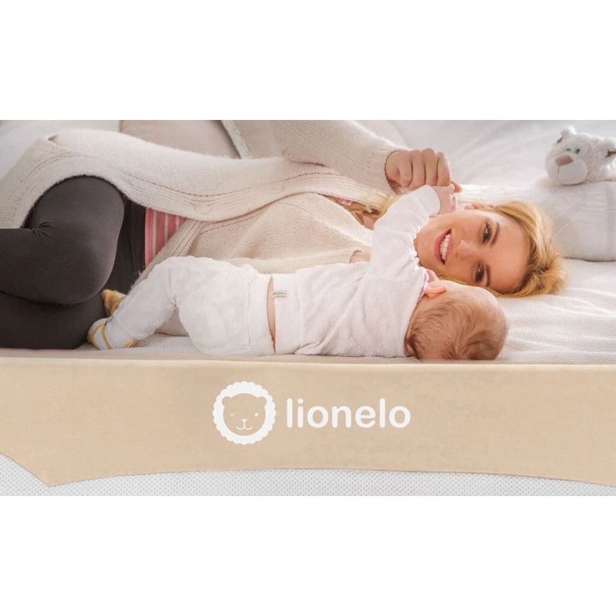 Lionelo - Safety bed barrier EVA beige