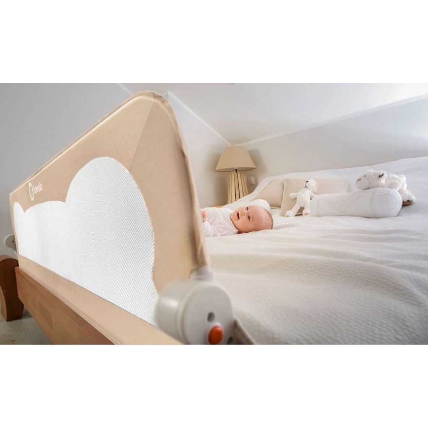 Lionelo - Safety bed barrier EVA beige