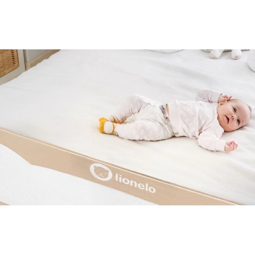 Lionelo - Safety bed barrier EVA beige