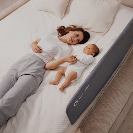 Lionelo - Safety bed barrier LORA dark grey