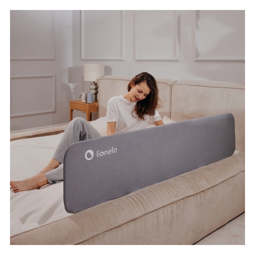 Lionelo - Safety bed barrier LORA XL dark grey