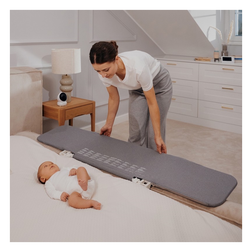 Lionelo - Safety bed barrier LORA XL dark grey