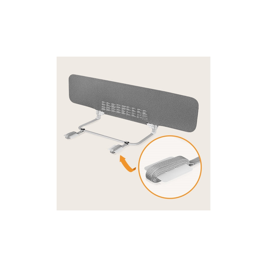 Lionelo - Safety bed barrier LORA XL dark grey