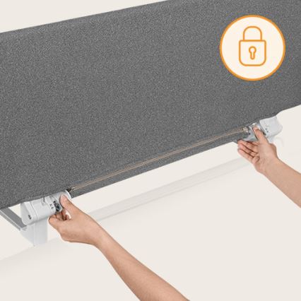 Lionelo - Safety bed barrier LORA XL dark grey