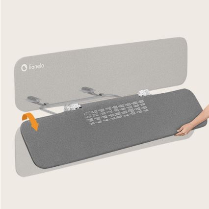 Lionelo - Safety bed barrier LORA XL dark grey