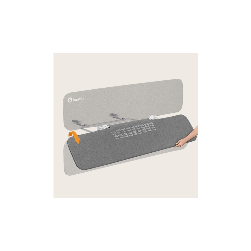 Lionelo - Safety bed barrier LORA XL dark grey