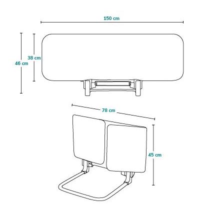 Lionelo - Safety bed barrier LORA XL dark grey