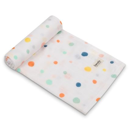 Lionelo - Set of 3 Bamboo Muslin Cloths BAMBOO SET 70x70 cm Dot